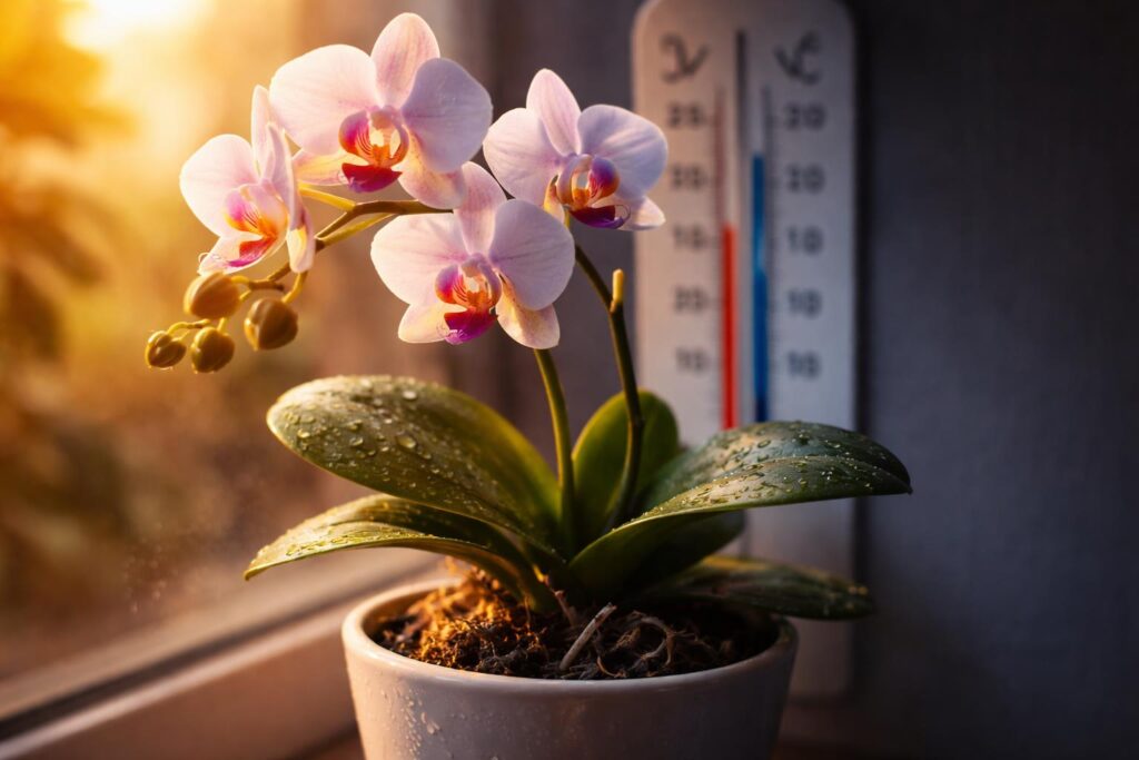 Orchidea virágzásához szükséges hőmérséklet-változás hibái