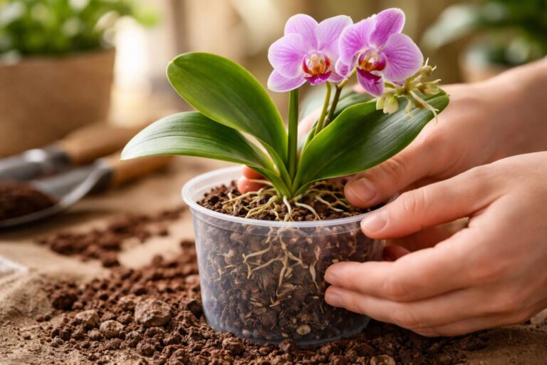 Orchidea átültetése lépésről lépésre, egészséges gyökérzet kialakítása