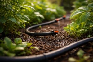 Otthoni csepegtető öntözőrendszer kiépítése kertben