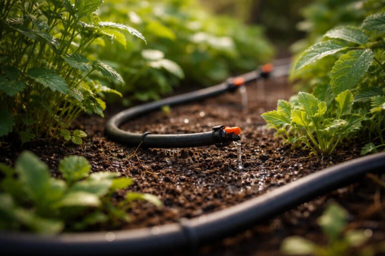 Otthoni csepegtető öntözőrendszer kiépítése kertben