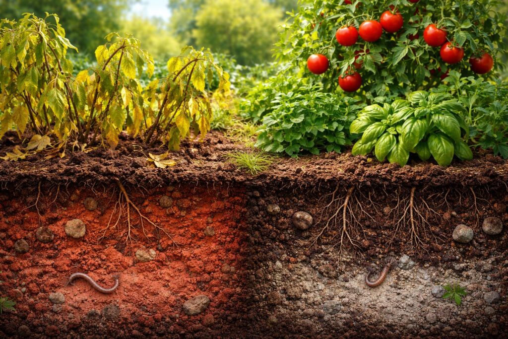 Gyakori tünetek savanyú és lúgos talajon növényeknél