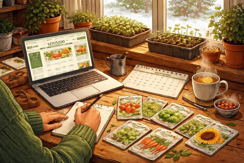 Vetőmag rendelés lépései januárban, egyszerű és hatékony tervezés