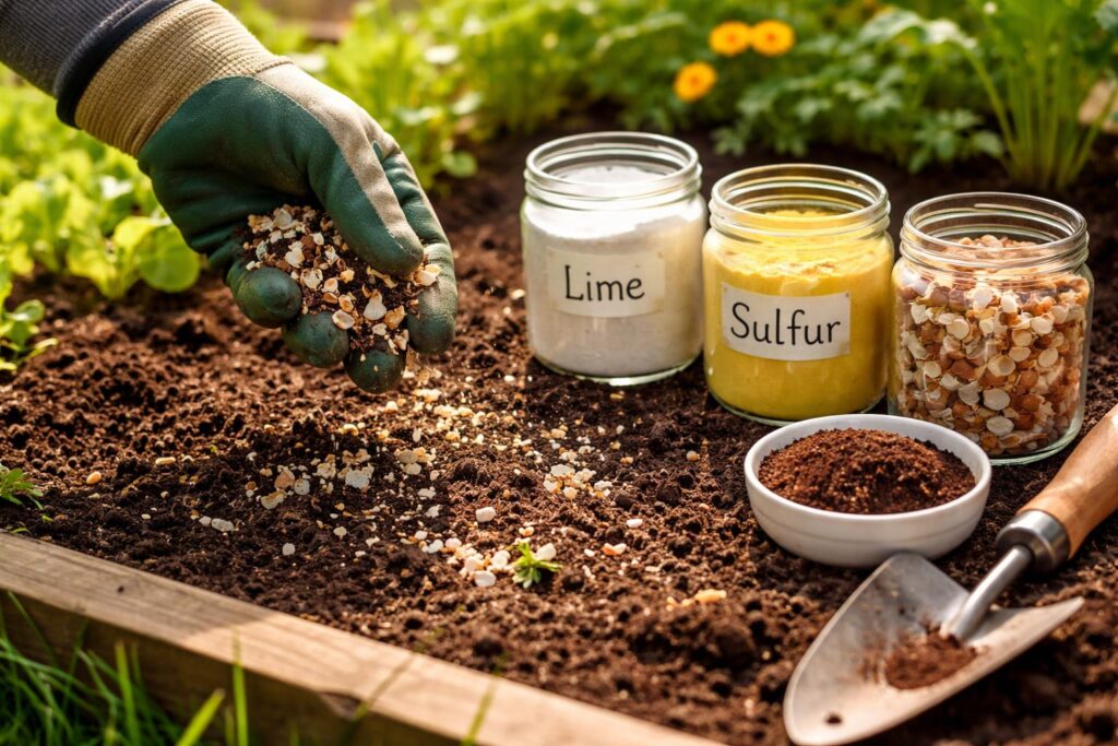 Talaj pH-értékének otthoni módosítása kerti eszközökkel