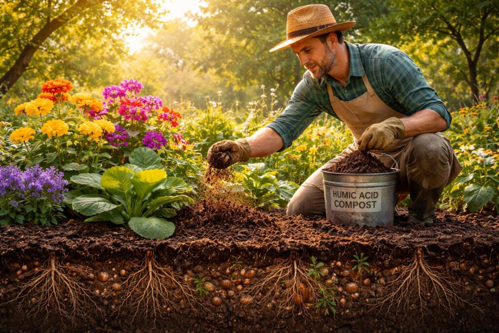 Huminsavak hatása a növények egészséges fejlődésére kertben