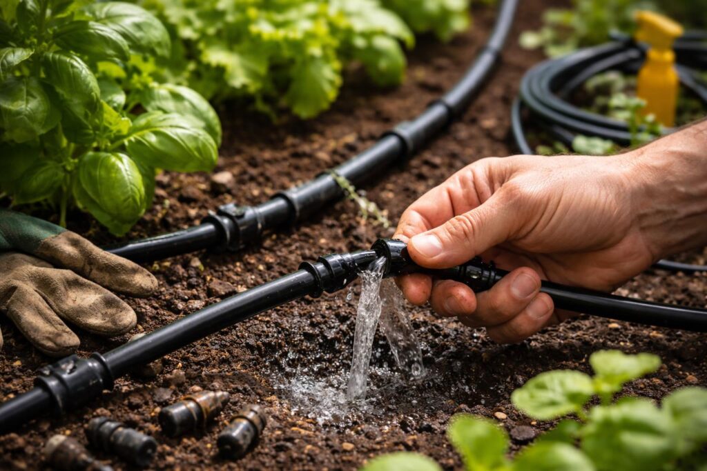 Csepegtető öntöző rendszer karbantartása és tisztítása otthon