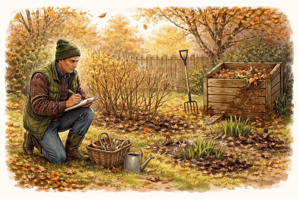 Ősz végi kertápolás, tavaszi teendők előkészítése