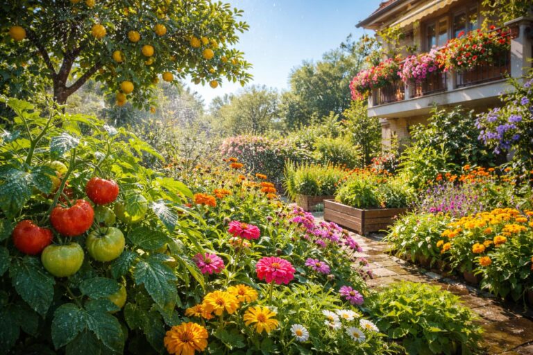 Nyári kánikula idején növények öntözése és védelem kertben