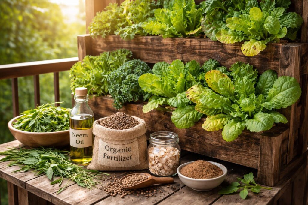 Függőleges konyhakert zöldségek betegségek és tápanyaghiány ellen