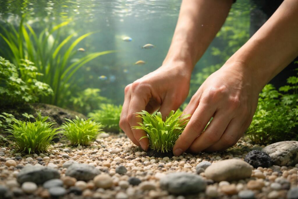 Akváriumi növények egészséges növekedése víz alatt kezdőknek