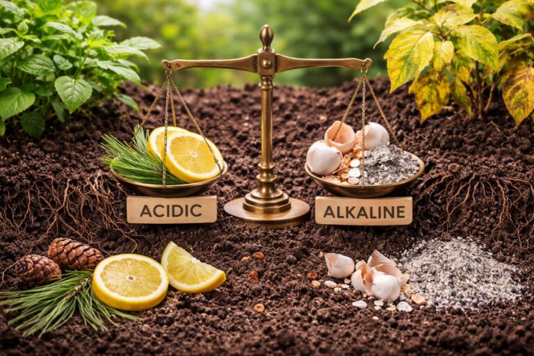 Talajlorol változatok, savanyú és lúgos közeli képek