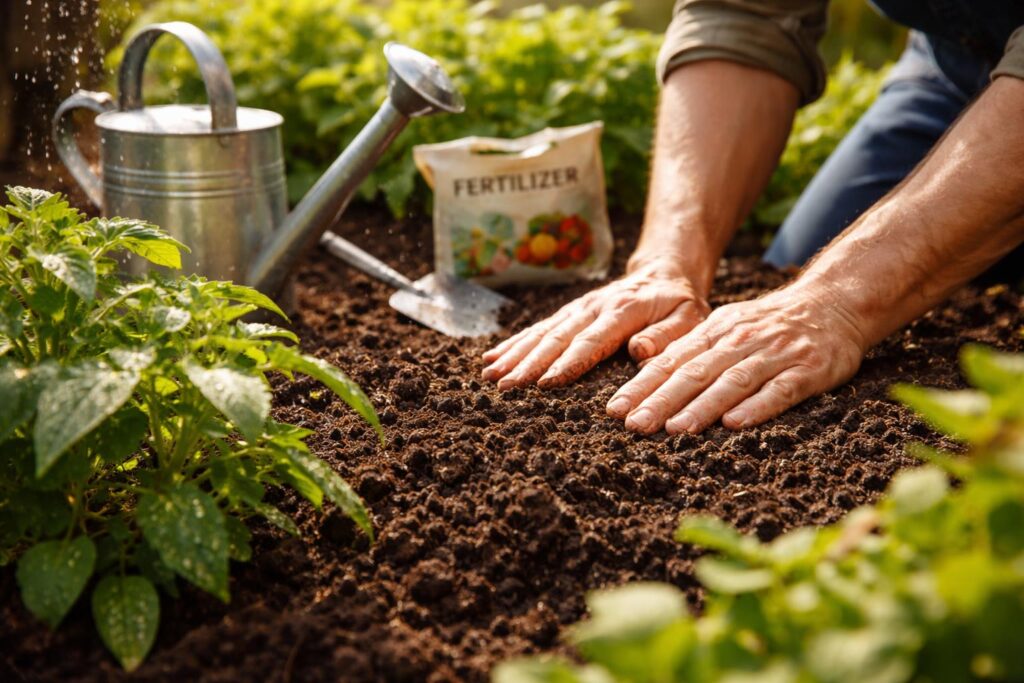 Talajvizsgálat és öntözés a kertben tavaszi hónapokban
